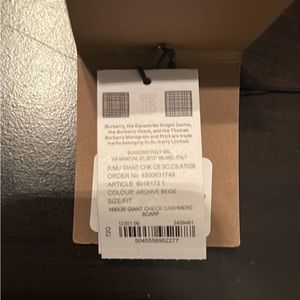 Burberry scarf, very gently used. Worn maybe twice.